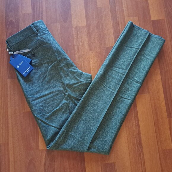 NEW 6 East Men's Green 100% Wool Pants Size 32 - Picture 1 of 16